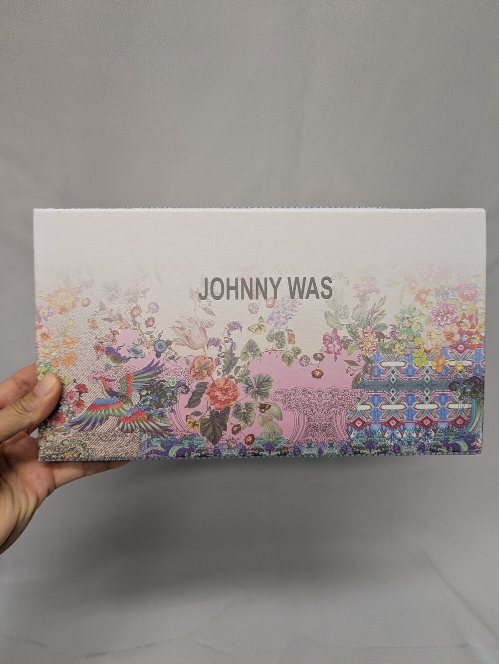 JOHNNY WAS Pink Floral Decorative Box Only